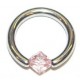 Ring + roze steentje