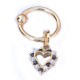  Ring  hart+witte zirk./zwarte saffier