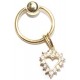 Ring met hart gevuld / witte zirkonia