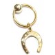 Navelring + gouden hoefijzer (geluk)