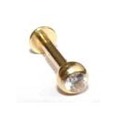 Stud 1.6 mm dik met witte zirkonia