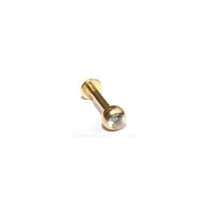Stud + bal/witte zirkonia.