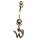 Staafje met gouden letter