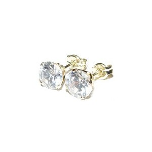 Gouden oorknoppen 6 mm