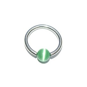 Ringetje met groen/wit balletje