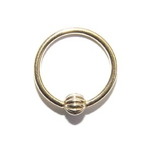 Ring + geribbeld balletje