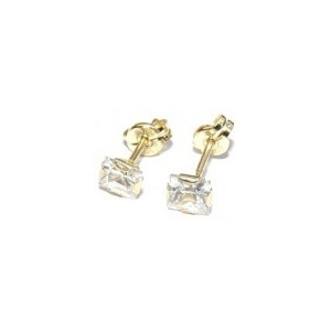 Gouden oorknoppen 4 mm