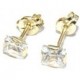 Gouden oorknoppen 4 mm