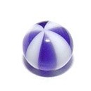 Blauw/wit balletje