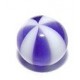 Blauw/wit balletje