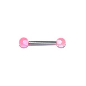 Staafje + 2 roze balletjes