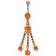 Oriëntaalse piercing/geel