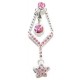 Staafje +roze hanger