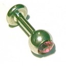 Stud + Roze Zirkonia