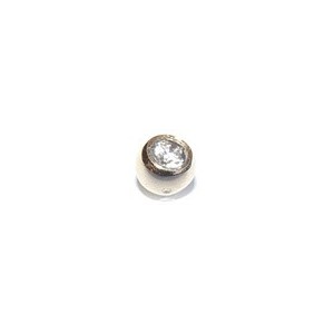 Klembal witte zirk. 14kt.