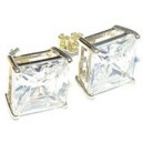 Twee 14krts. Gouden oorknoppen/10 mm