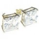 Twee 14 kt.. Gouden oorknoppen/10 mm