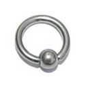 Titanium wenkbrauwring