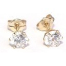 Oorknopjes/14 kt. goud 4,5 mm