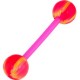 Roze UV-staafje/balletjes met groen-roze motief