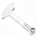 Teflon stud met steentje