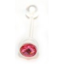 Tongstaafje PTFE/roze zirkonia