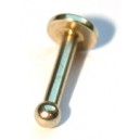Stud 1.2 mm/plated gold/3 mm bal