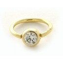 18kt. ring/witte zirkonia