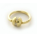 18kt. ring/rondom zirkonia
