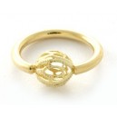 18kt. ring/filigrain bal