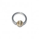 ring met rib balletje