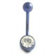 Donkerblauw titanium staafje