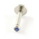 Donkerblauwe steen/mini screw