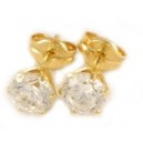 Gouden oorknoppen 4,5 mm