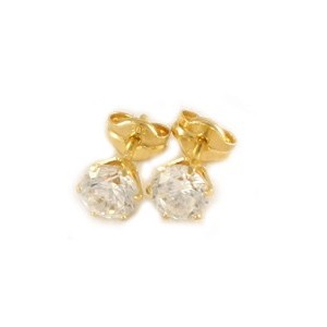 Gouden oorknoppen 4,5 mm