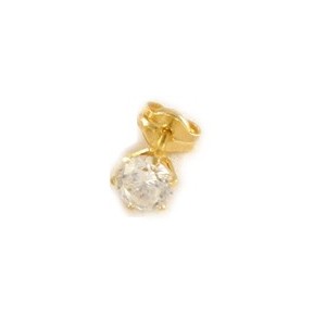 Gouden oorknop 4,5 mm