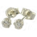 Zilveren oorknoppen rond 3 mm