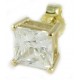 Gouden oorknop 6 mm