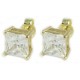 Gouden oorknoppen 6 mm
