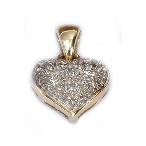 Hart met diamantjes
