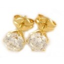 Gouden oorknoppen 5,5 mm