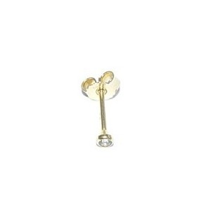 Zilveren neusknopje 2.5 mm los