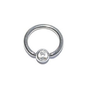 ring met witte steen