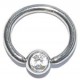 ring met witte steen