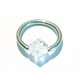 Ring +wit steentje