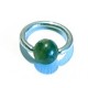 Ring + zwart/groen balletje